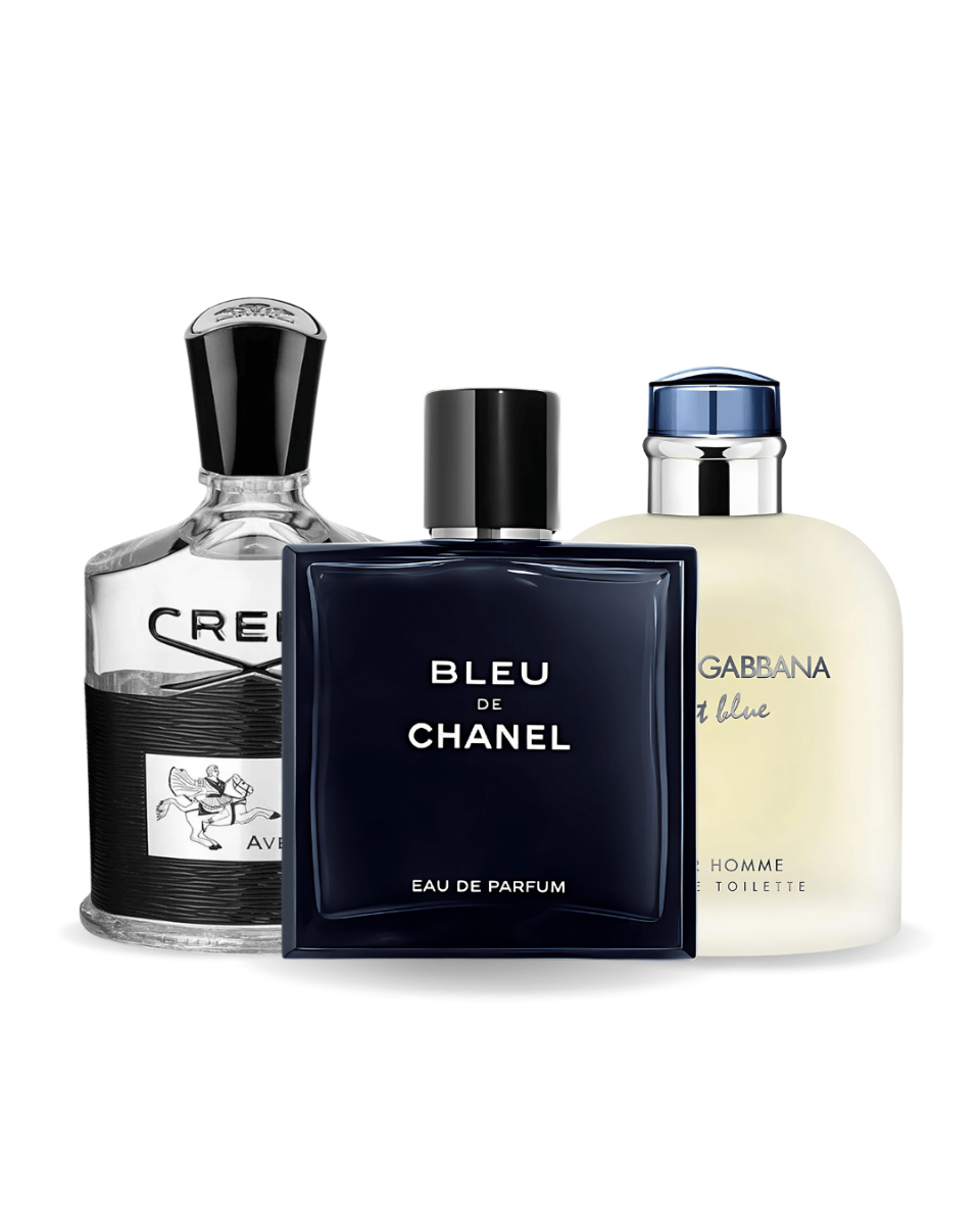 Combo 3 perfumes Bleu de Chanel, Creed Aventus, Light Blue Dolce Gabbana 100ml